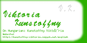 viktoria kunstoffny business card